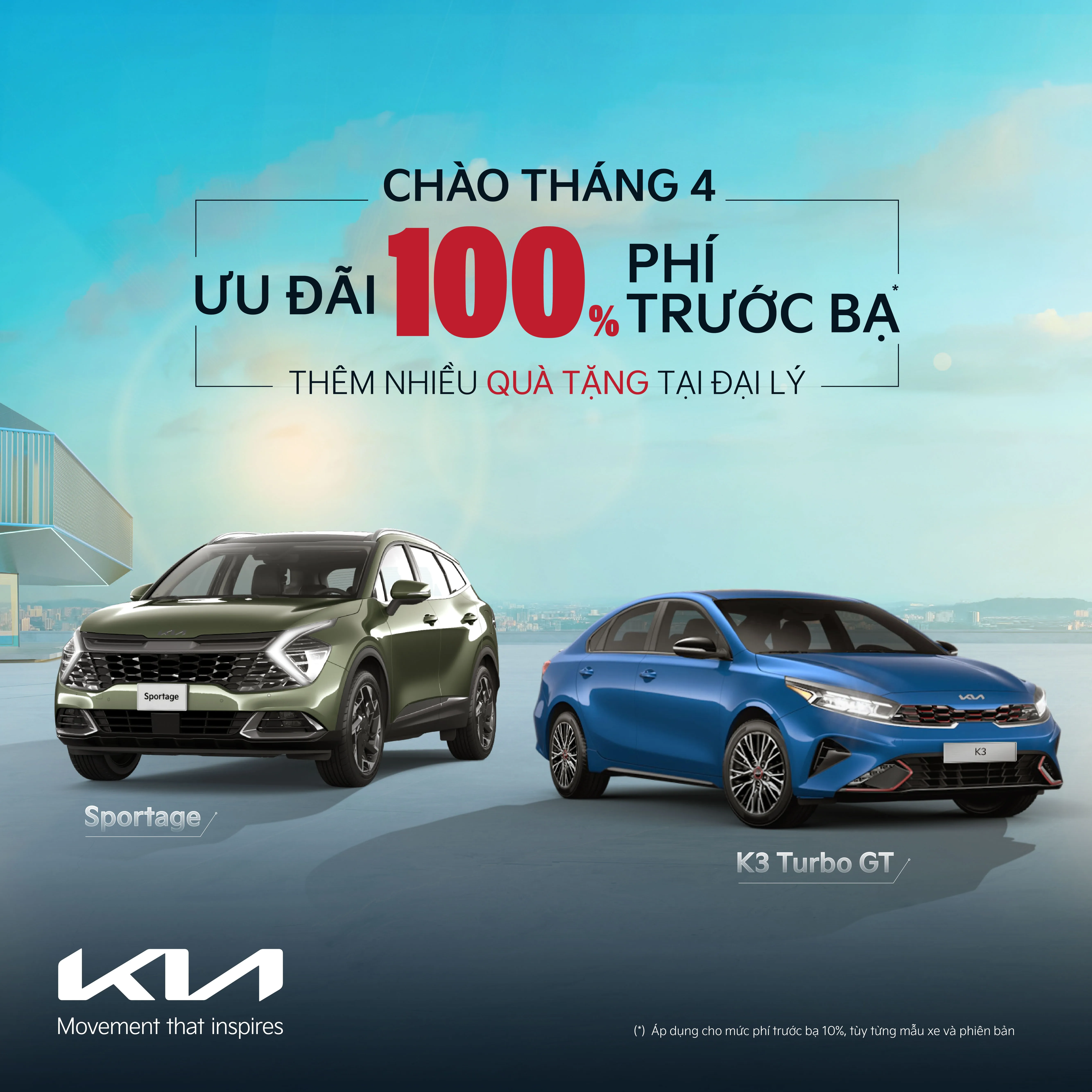 Kia ưu đãi 100% phí trước bạ, thêm nhiều ưu đãi hấp dẫn trong tháng 4